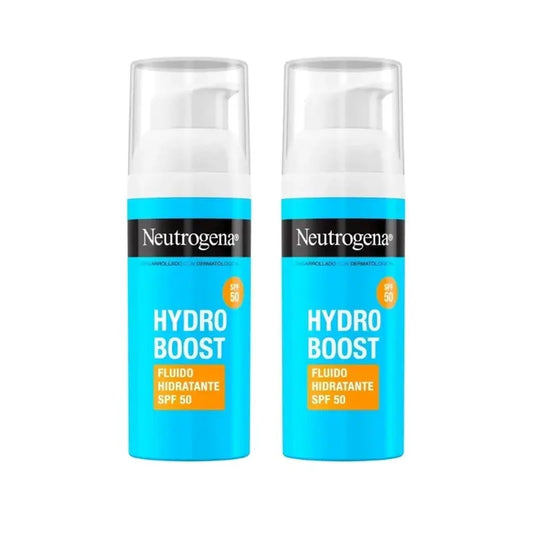 Neutrogena Hydro Boost Facial Moisturising Fluid Cream Spf50, 2X50 Ml