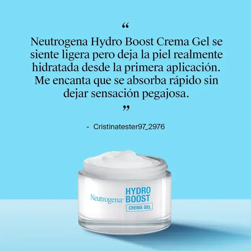 Neutrogena Hydro Boost Gel Crème Hydratant pour le Visage, 2X50 Ml