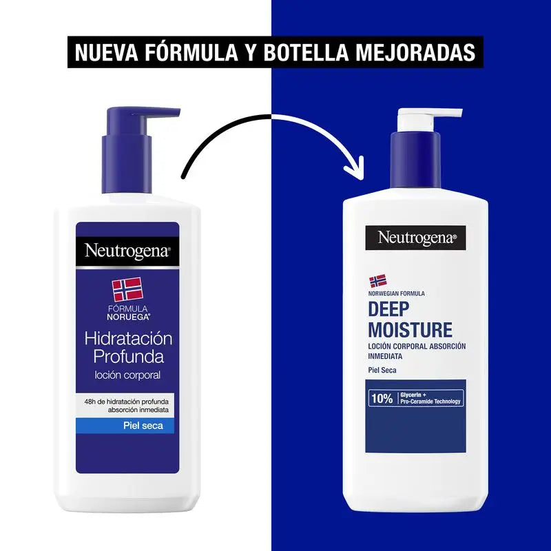 Neutrogena Crème hydratante pour le corps Peau sèche, 400 ml
