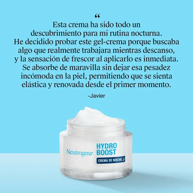 Neutrogena Hydro Boost Crème de nuit hydratante pour le visage, 50 ml