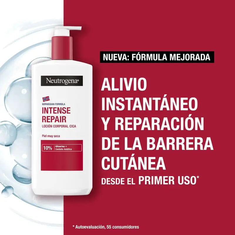Neutrogena Neutrogena Very Dry Skin Repairing Moisturising Body Cream Cica, Pack 2x750 ml