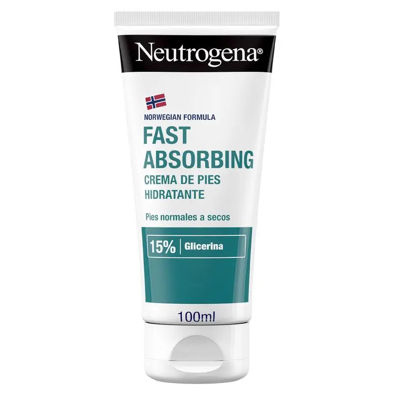 Neutrogena Immediate Absorption Moisturising Foot Cream, 100ml