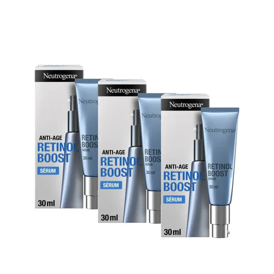 Sérum anti-rides Neutrogena Retinol Boost pour le visage, lot de 3 x 15 ml