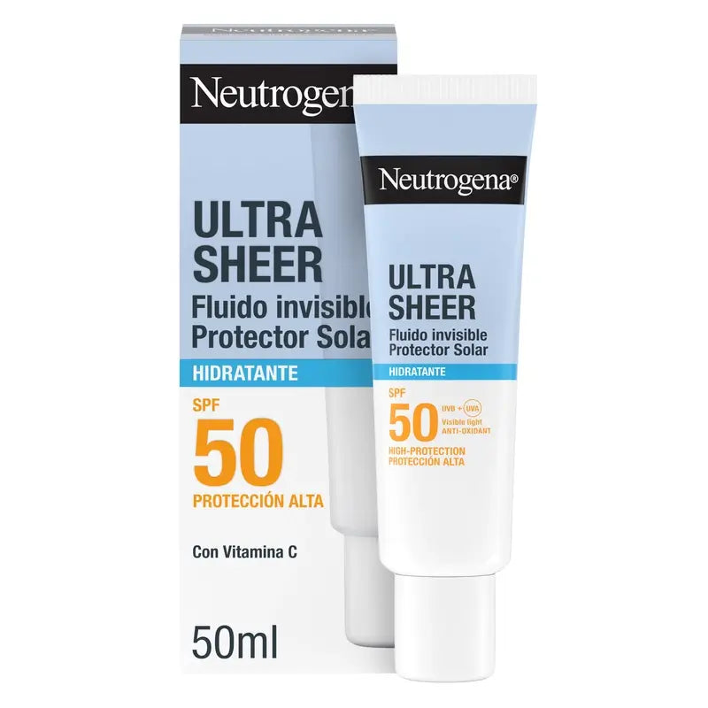 Neutrogena Ultra Sheer Invisible Moisturising Fluid Spf50, 50 ml