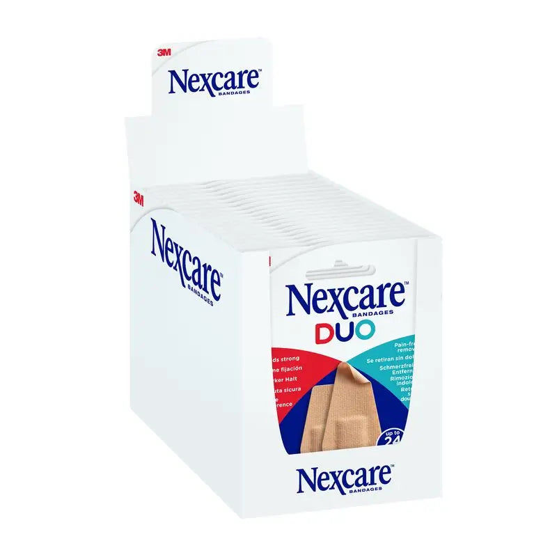 Nexcare Duo Duo Tough Painless Cloth Strip With Silicone Adhesive Assorted, 8 pcs.