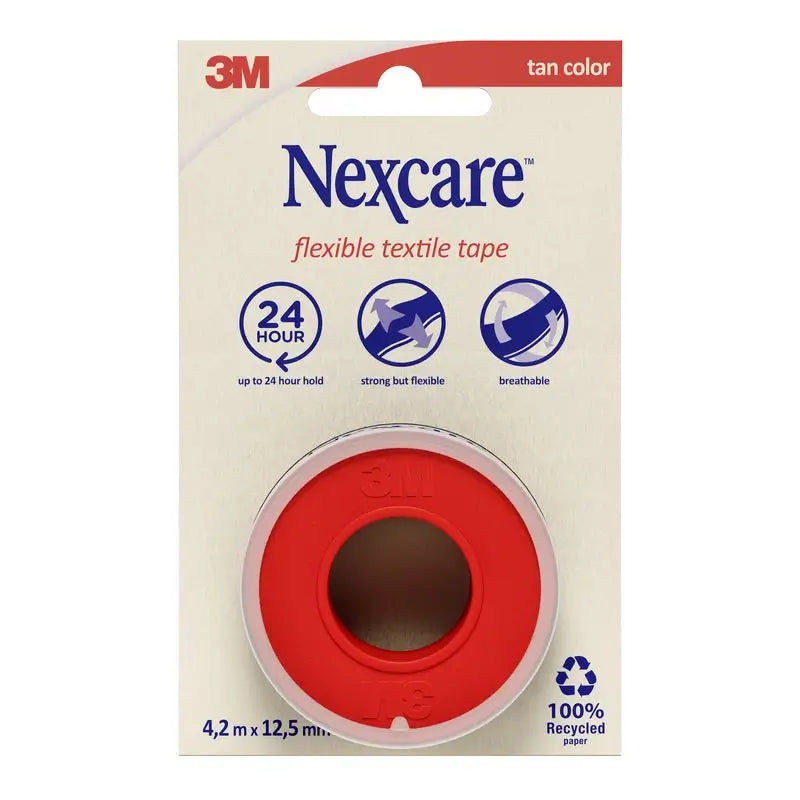 Nexcare Skin Coloured Fabric Tape 4,2 M X 1,25 Cm