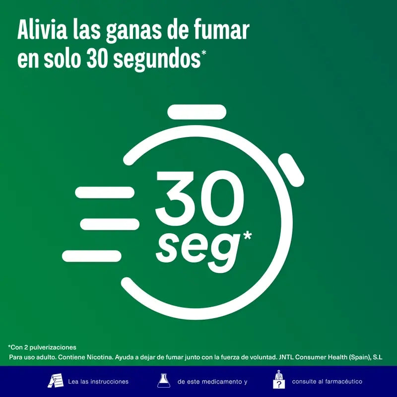 Nicorette® BucoMist 1 mg/pulsation solution pour pulvérisation buccale. Paquet de 2