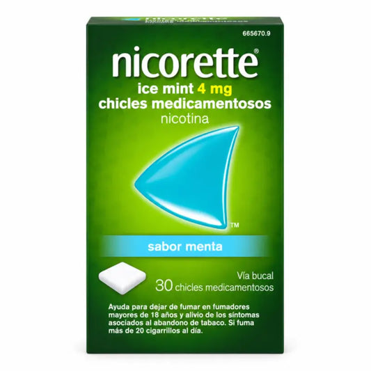Nicorette Ice Mint 4 mg 30 gommes à mâcher