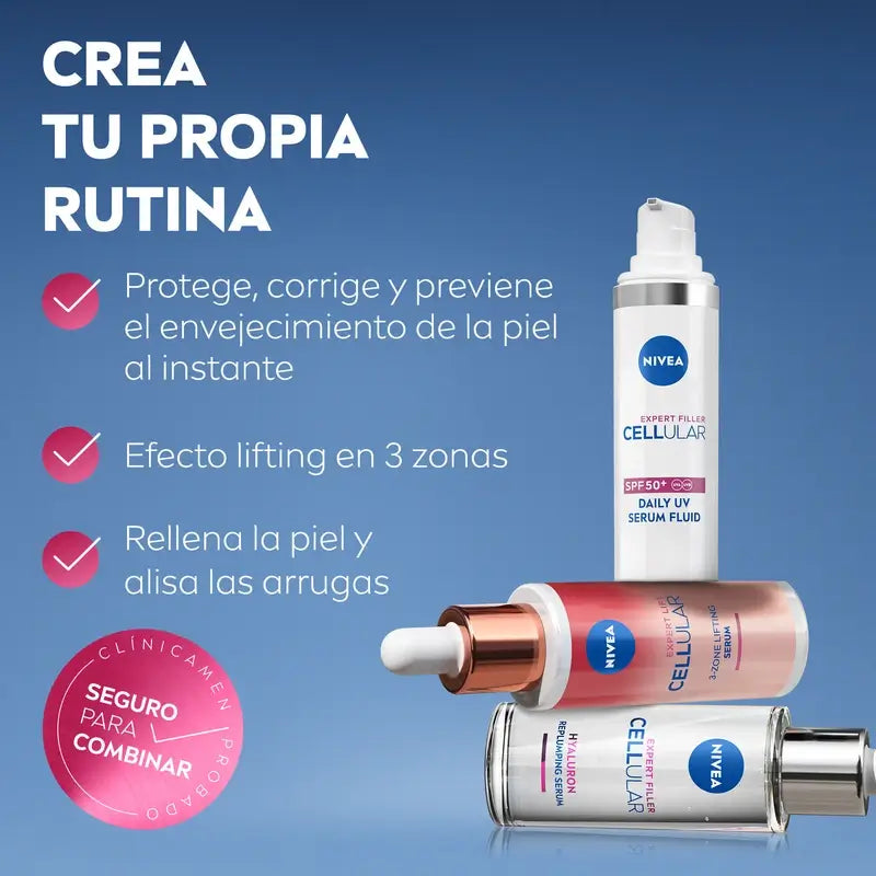 Nivea Hyaluron Cellular Expert Filler Sérum Reconstituant à l'Acide Hyaluronique 15Ml