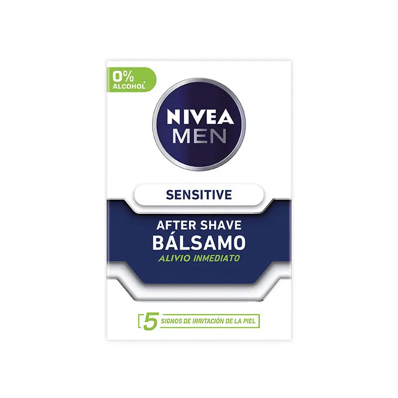 Nivea Men After Shave Sensitive Balm 0% Alcohol Flacon, 100 ml