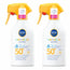 NIVEA Sun Baby & Child Sensitive Sun Spray SPF50+, 270 ml, pack 2