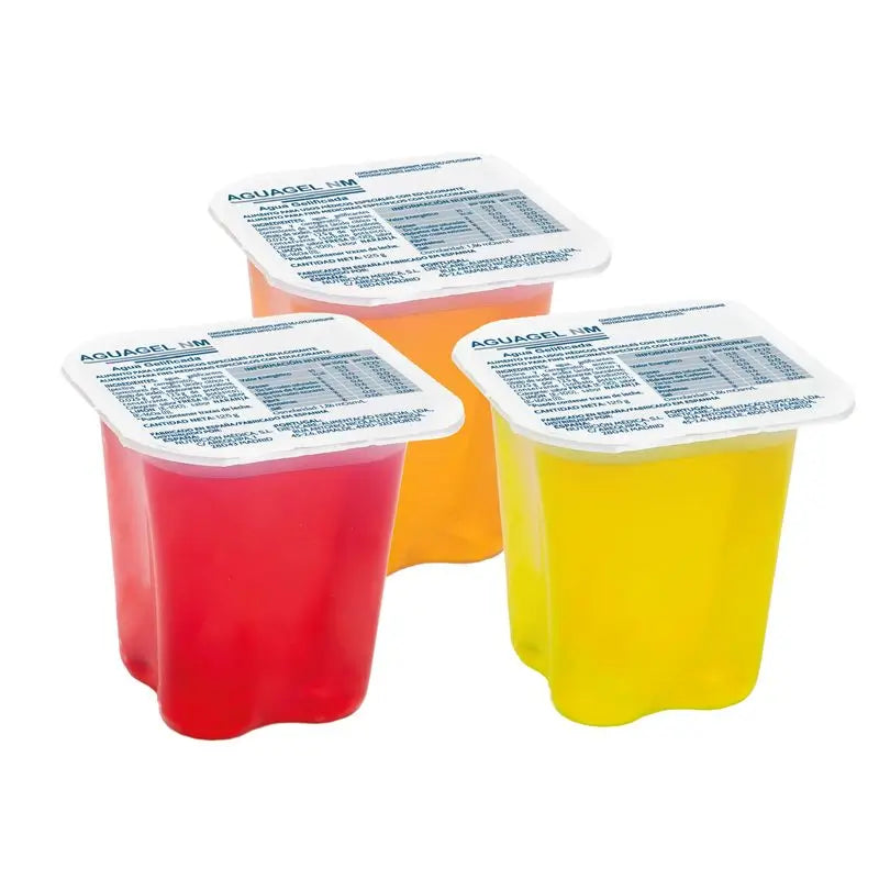 Aguagel arôme fraise, 125g x 24 verres, Cantabria Labs Medical Nutrition