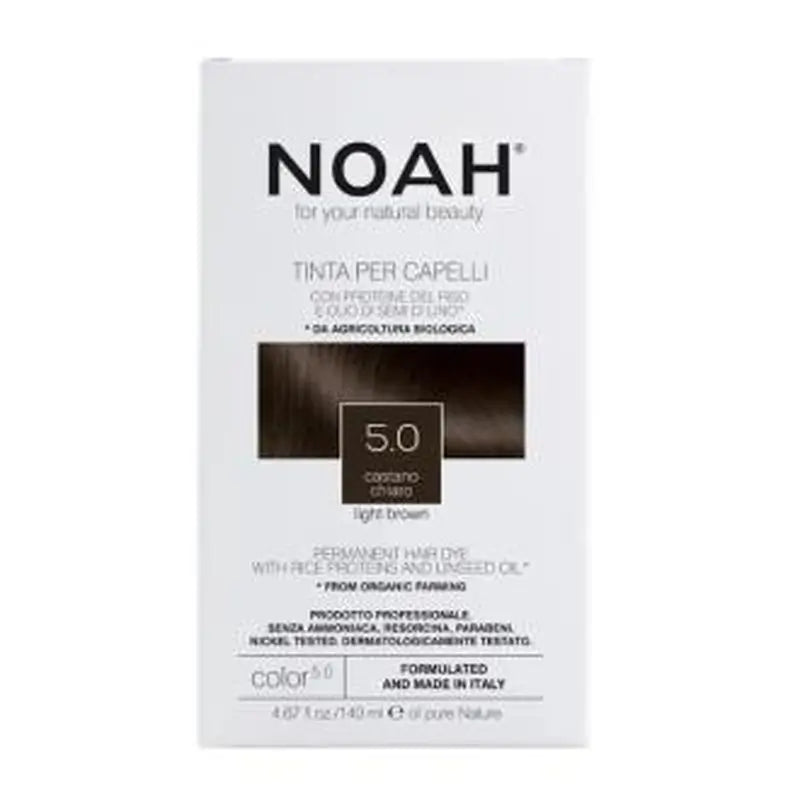 Noah Light Brown Hair Dye 5.0 140Ml