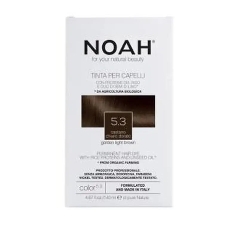 Noah Light Golden Brown Hair Dye 5.3 140Ml.