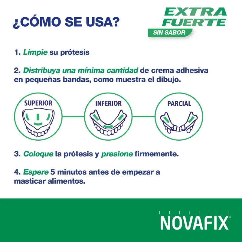 Novafix Extra Strong Tasteless Denture Adhesive Cream 45 g