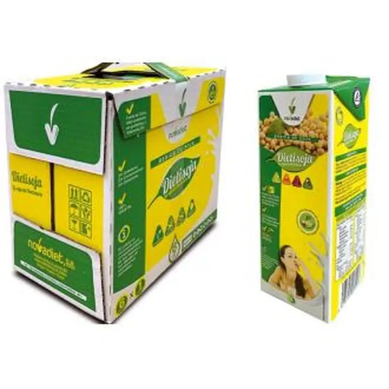 Novadiet Vegetal Soya Drink Dietisoja 1Lt 6Uds.