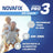 Novafix Pro3 Crème adhésive sans saveur pour prothèses dentaires, 50 g
