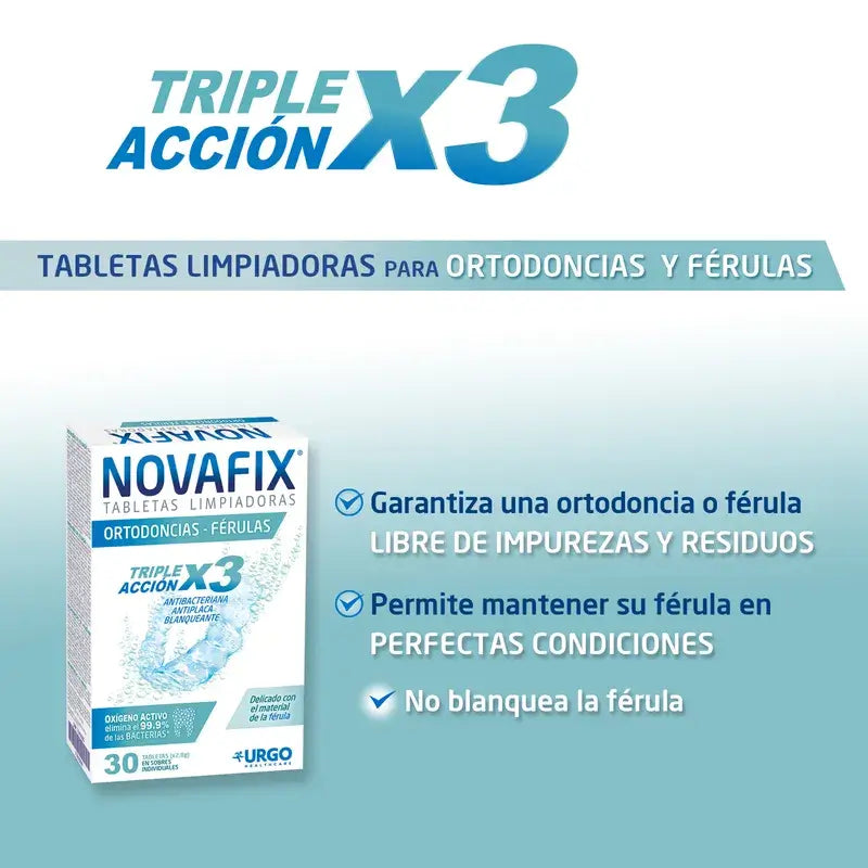 Novafix Orthodontic Tablets & Splints , 30 unités