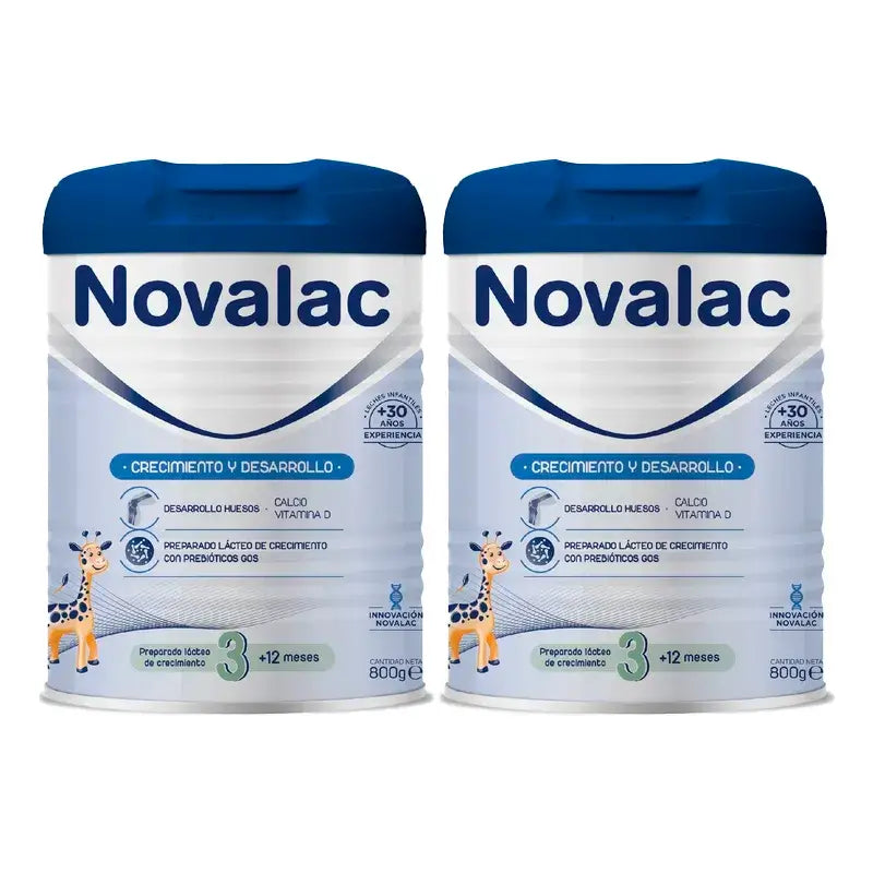 Novalac 3 Lait de croissance, 2X800 Gr