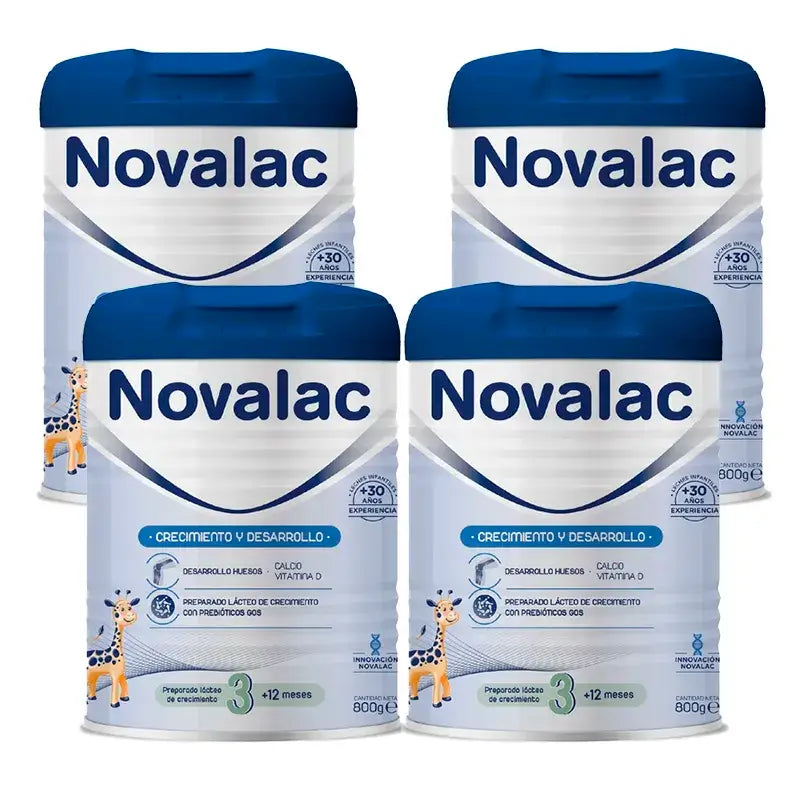 Novalac 3 Lait de croissance, 4X800 Gr