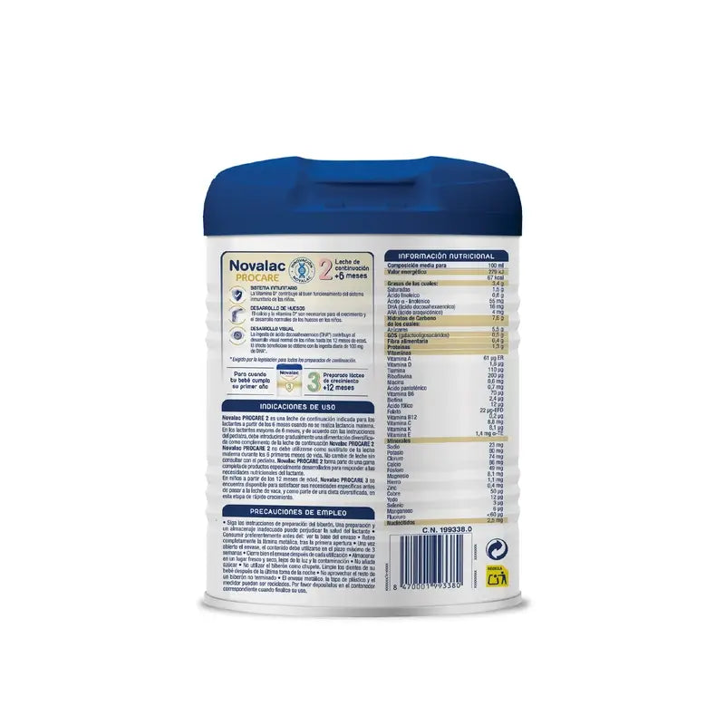 Novalac Proactive 2 Milk, 6X800 Gr