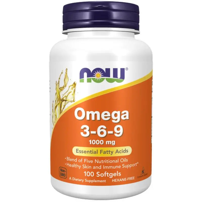 Now Omega 3-6-9 Plant Origin 1000 Mg , 100 pearls
