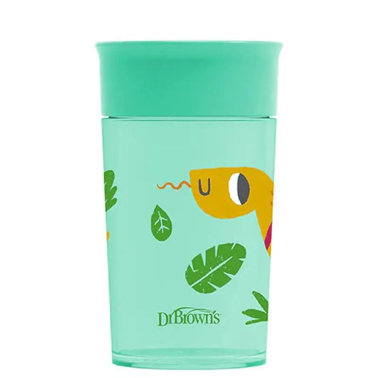 Dr. Brown's 360 tumbler without spout green without handles, 300ml