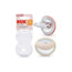 Sucette Nuk Mommy Feel 0-9M Rouge-Gris , 2 unités