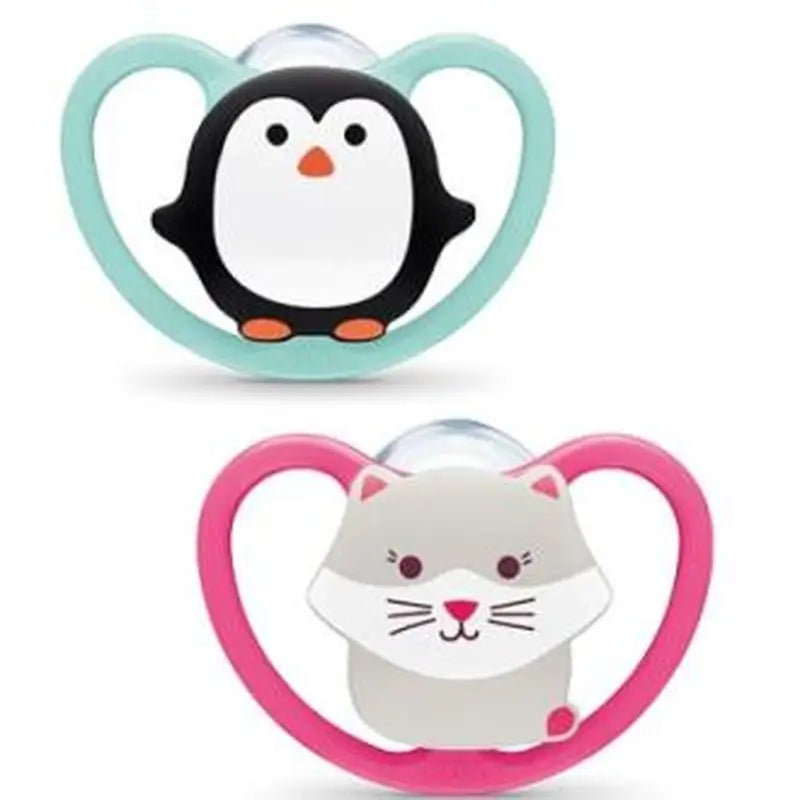 Nuk Space Soother 6-18 Silicone 2Ud.