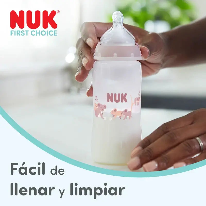 Biberon NUK First Choice+ 150 ml, tétine S 0m+, motif « baleine »