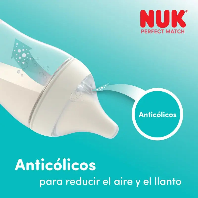 Biberon NUK Perfect Match 360 ml, tétine XL, 6 mois et plus, Mono