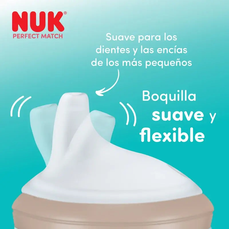 Biberon d'apprentissage NUK Perfect Match 150 ml 6 mois et plus Mickey Mouse Gris