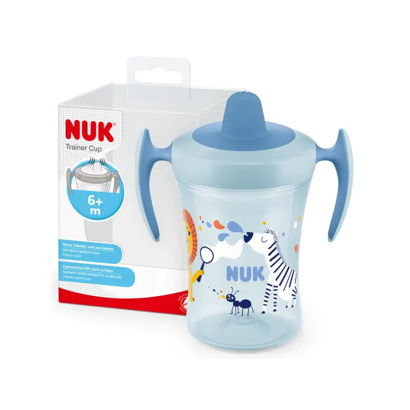 Nuk Trainer Cup - Tasse d'apprentissage +6 mois, bleue, 230 ml