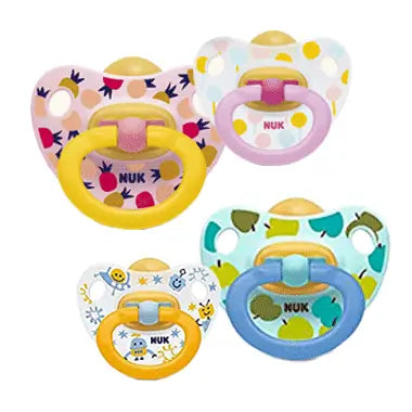 NUK Classic Happy Kids Pacifier Latex 0-6 Months 2 units