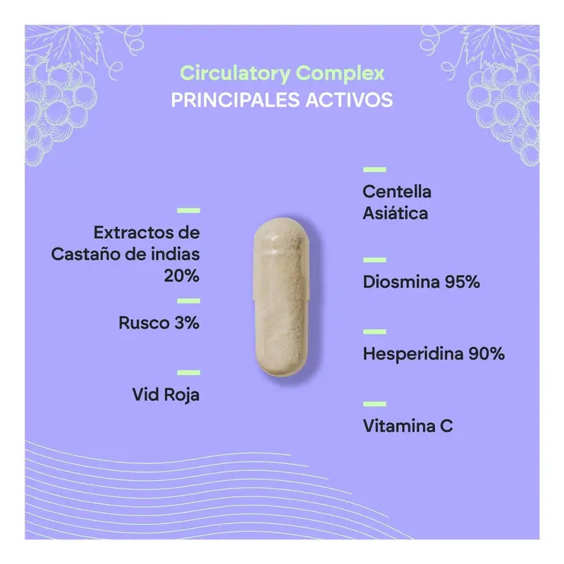Nutralie Complexe Circulatoire avec Diosmine + Hespéridine, 60 gélules