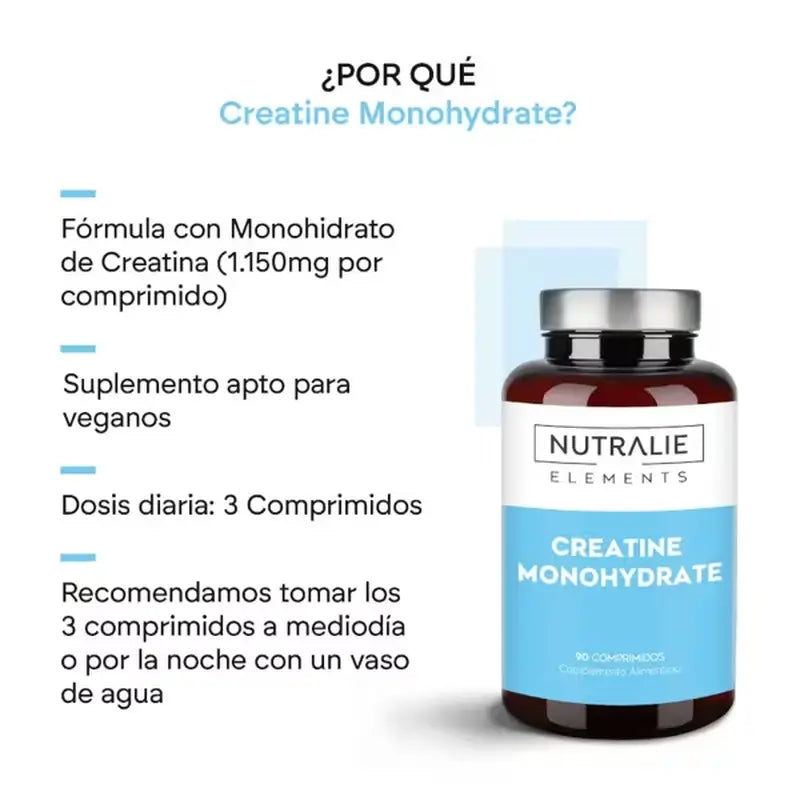 Nutralie Créatine Monohydrate 6000Mg, 90 comprimés