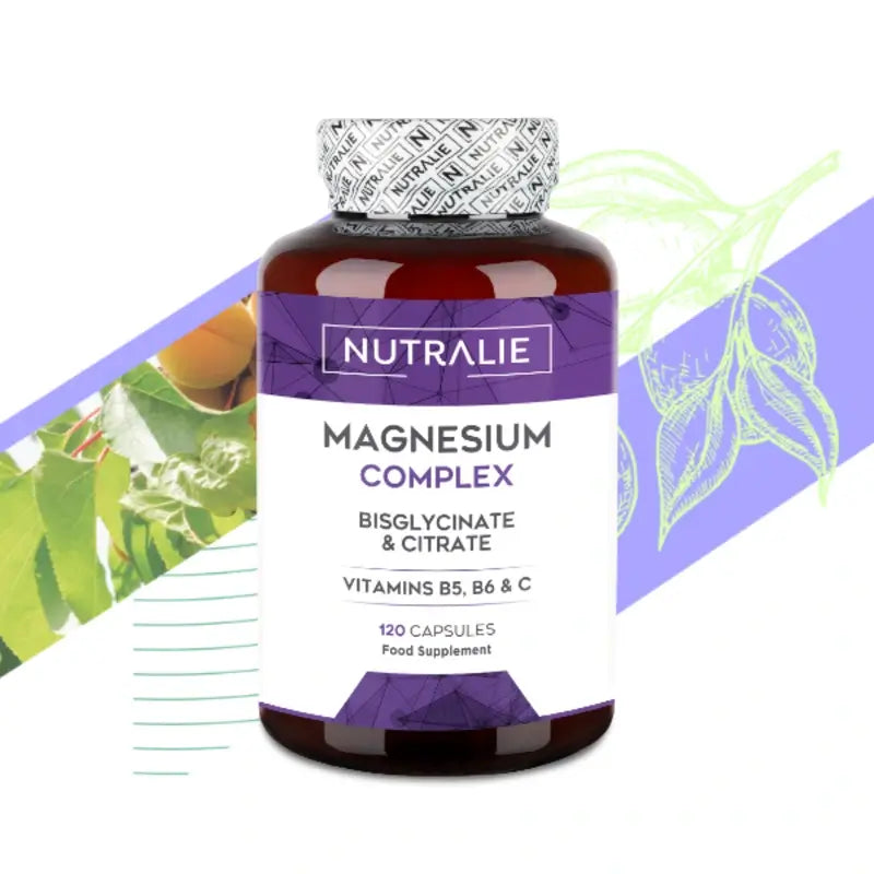 Nutralie Complexe de Magnésium avec Bisglycinate et Citrate , 120 gélules