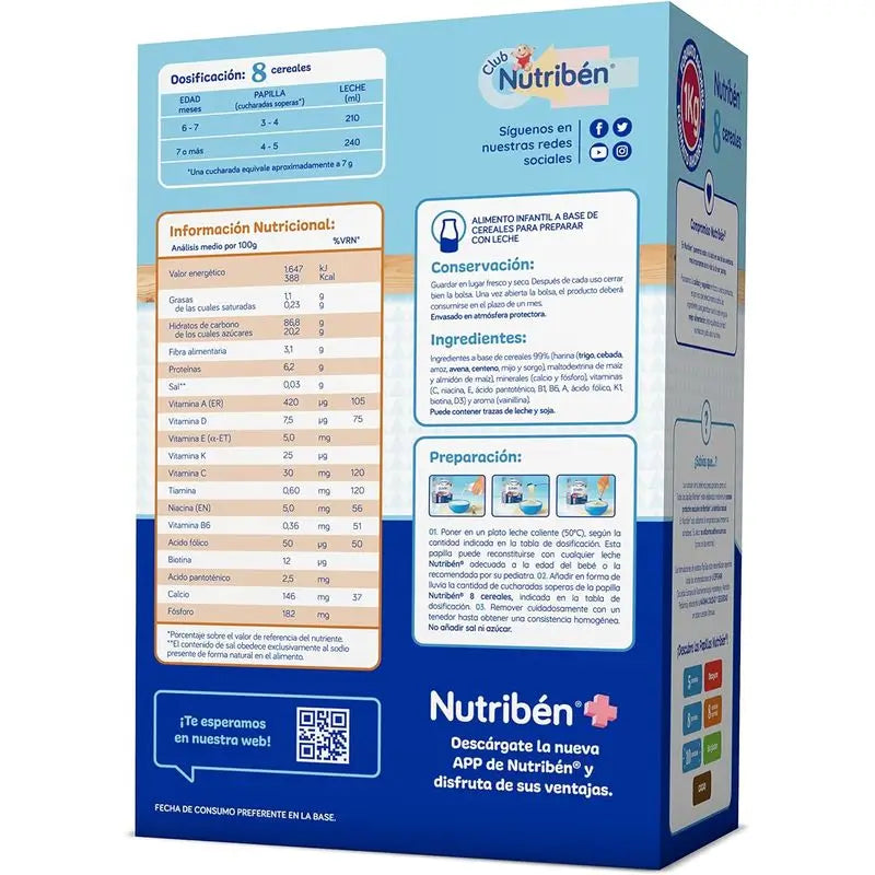 Nutriben Papilla 8 Céréales 600 g