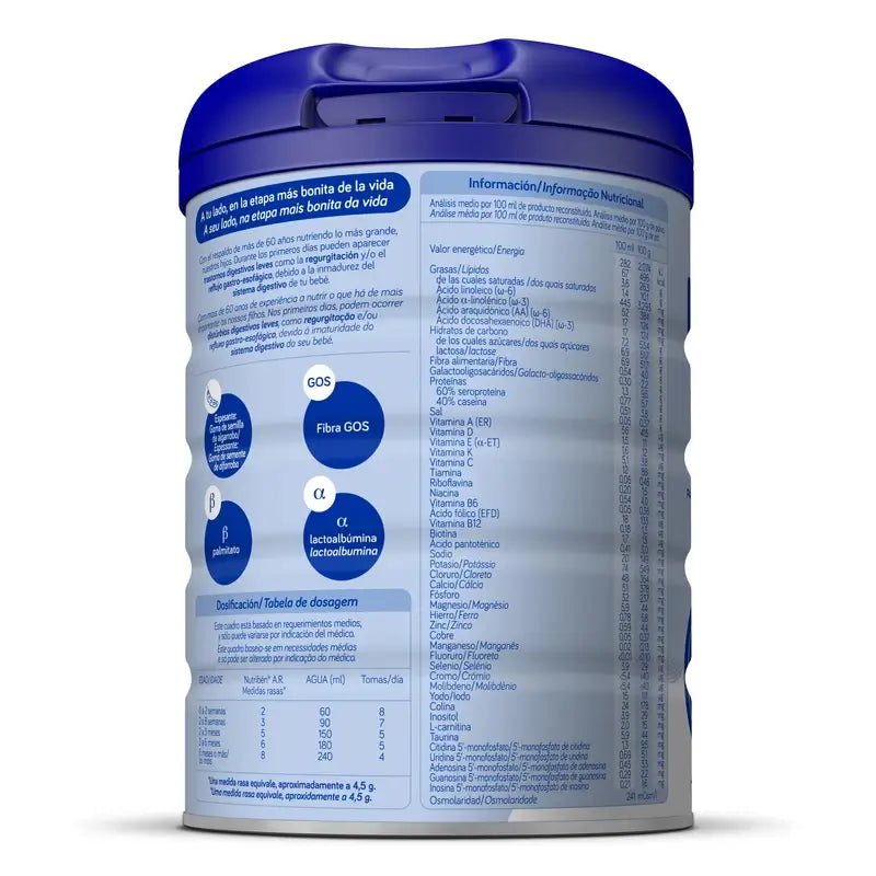 Nutribén AR Lait anti-reflux et anti-régurgitation 800 g
