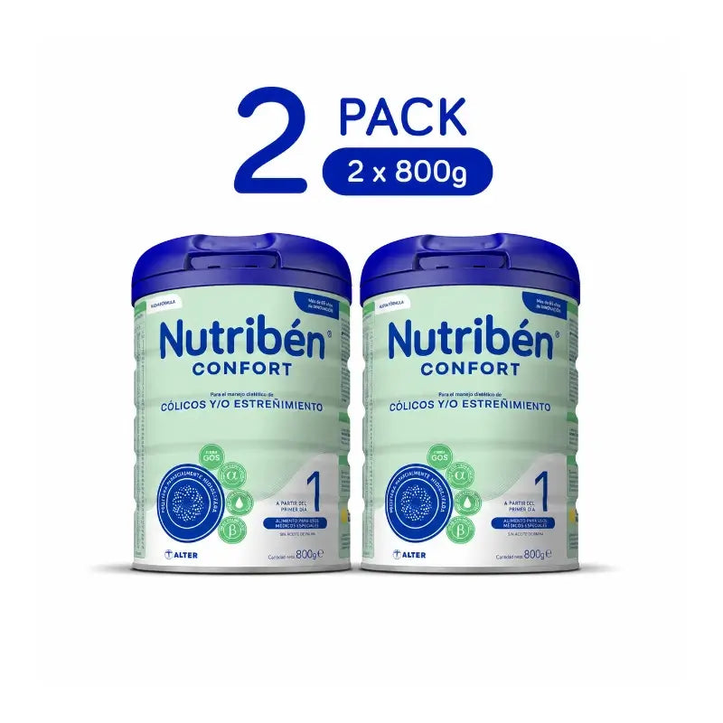 Nutribén Confort 1 Départ Lait, 2 x 800 grammes