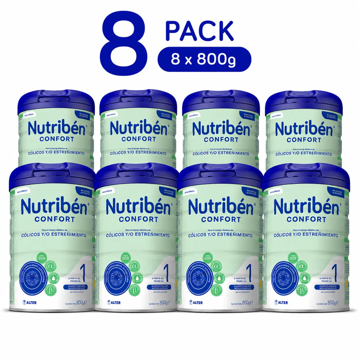 Nutribén Confort 1 Milk Starter, 8 x 800 grams