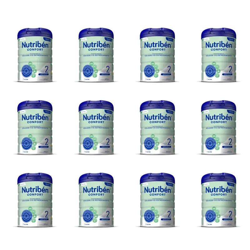 Nutribén Confort 2 Lait de Suite, 12 x 800g