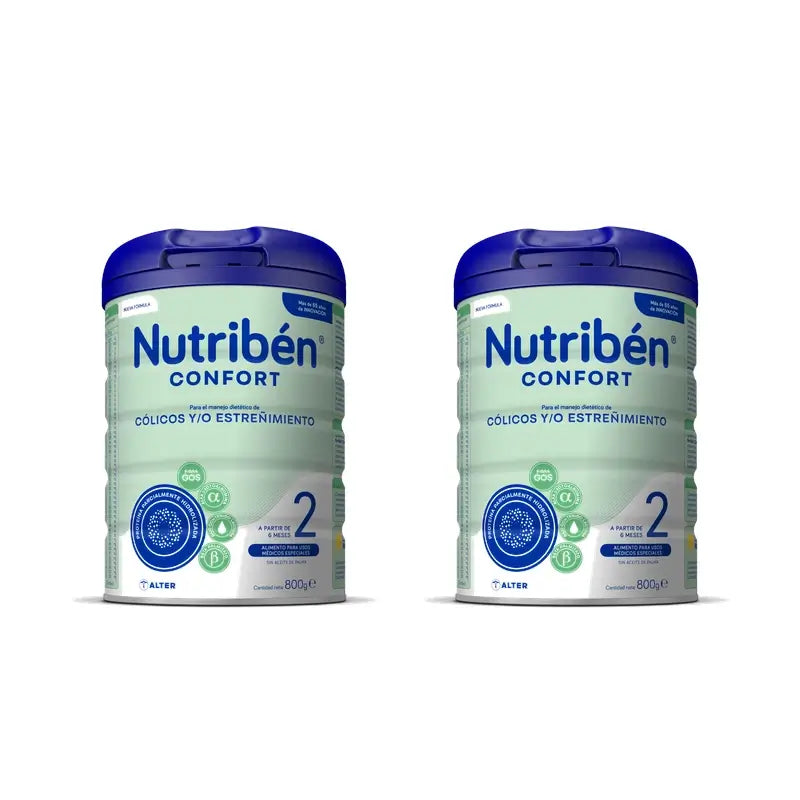 Nutribén Confort 2 lait de continuation, 2 x 800g