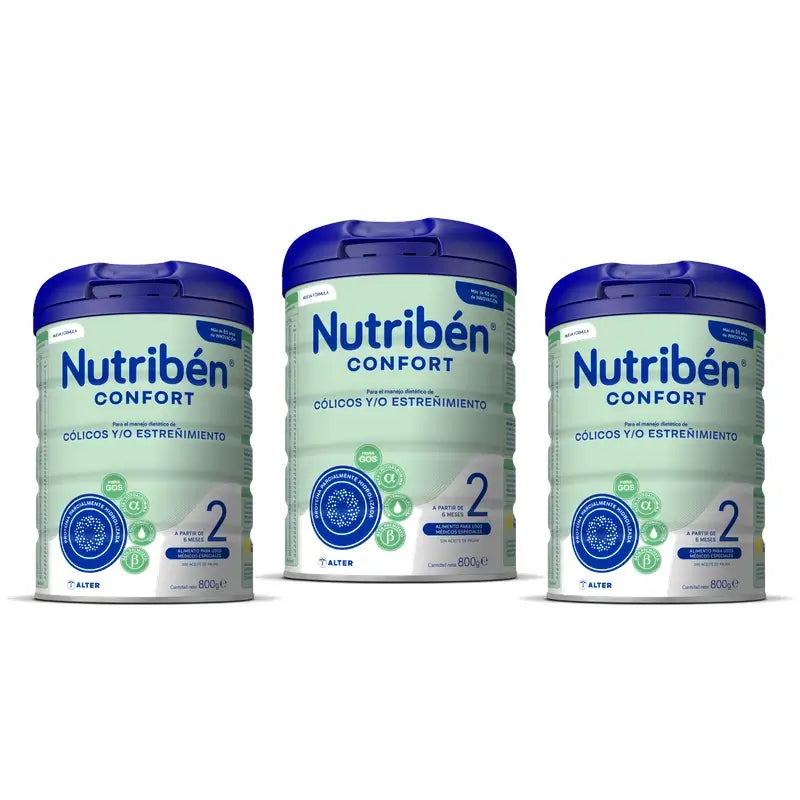 Nutribén Confort 2 lait de continuation, 3 x 800g