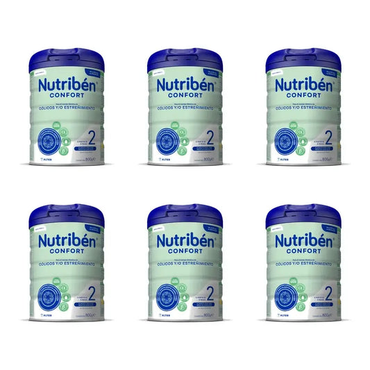 Nutribén Confort 2 Lait de Suite, 6 x 800g