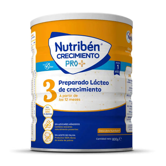 Nutribén Crecimiento Pro+ 3 Milk, 800g