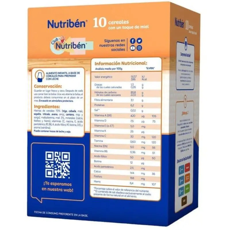 Nutriben Papilla 10 Céréales 600 g