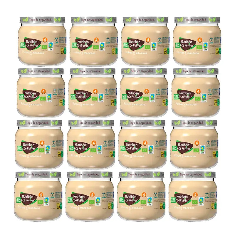 Aliments pour bébés Nutriben Banane & Pomme, 12 x 120 g