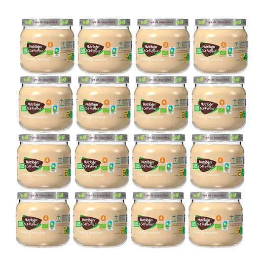 Aliments pour bébés Nutriben Banane & Pomme, 12 x 120 g