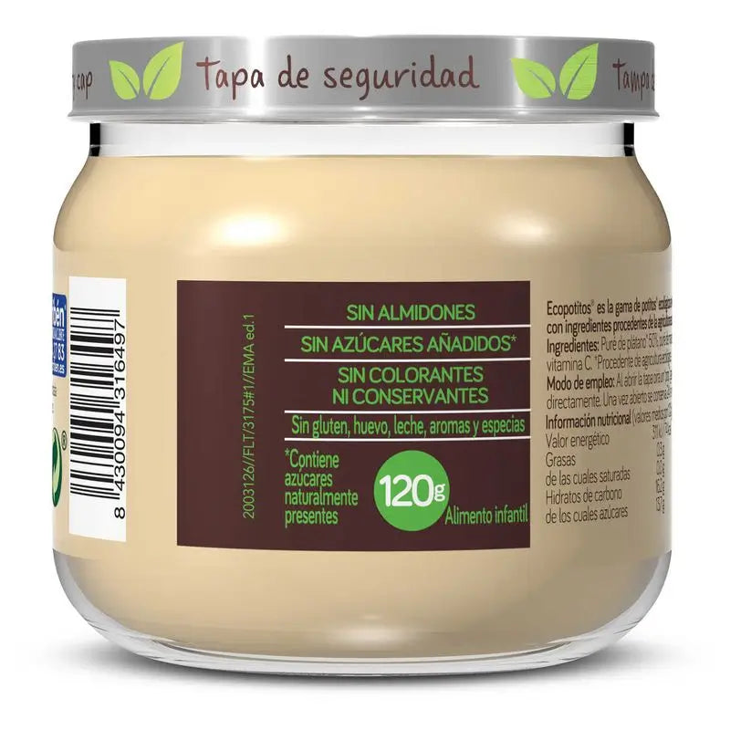 Aliments pour bébés Nutriben à la banane et à la pomme, 120 g